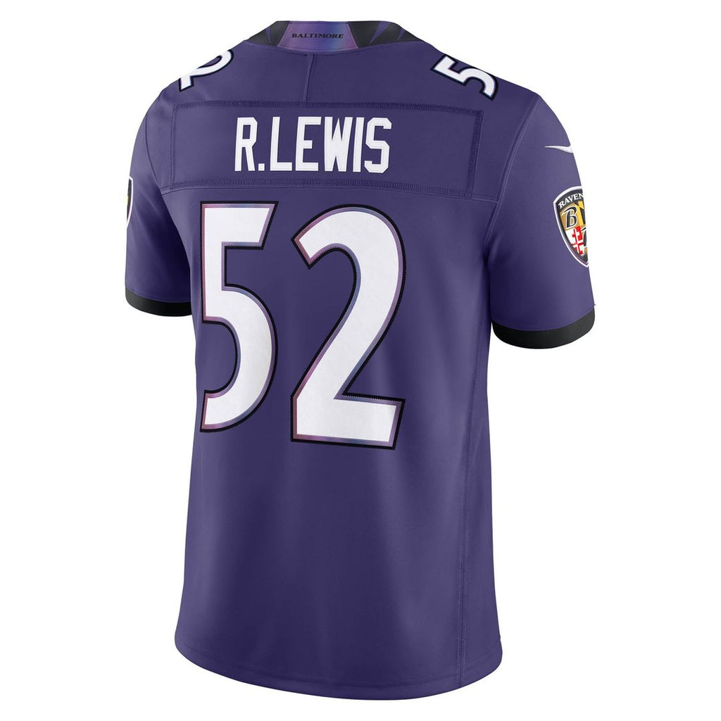 Men's Baltimore Ravens Ray Lewis Purple Vapor F.U.S.E. Stitched Retired