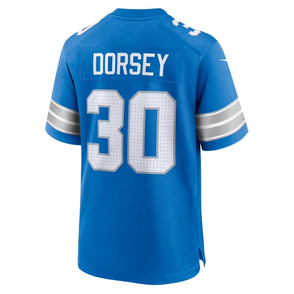 Men's Detroit Lions Khalil Dorsey Blue Team