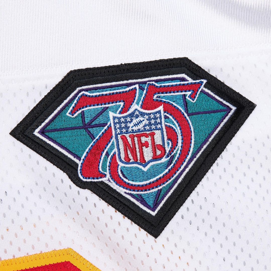 Men's Kansas City Chiefs 1994 Marcus Allen White Authentic Throwback Retired Player Jersey