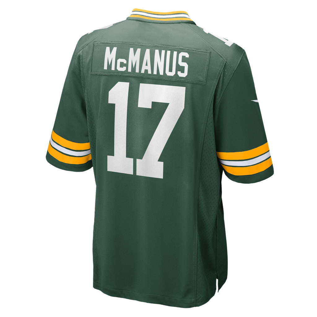 Men's Green Bay Packers Brandon McManus Green Team Jersey