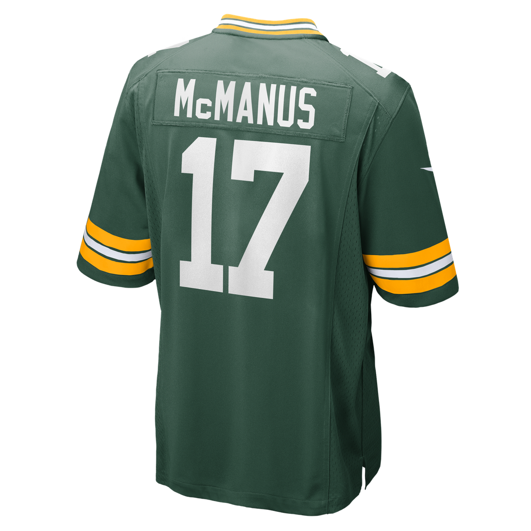 Men's Green Bay Packers Brandon McManus Green Team Jersey