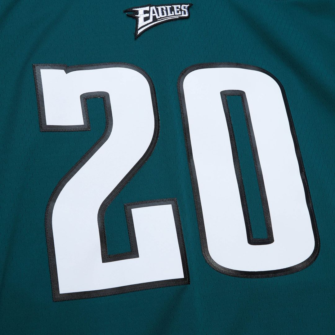 Men's Philadelphia Eagles Brian Dawkins Black Legacy Replica Jersey
