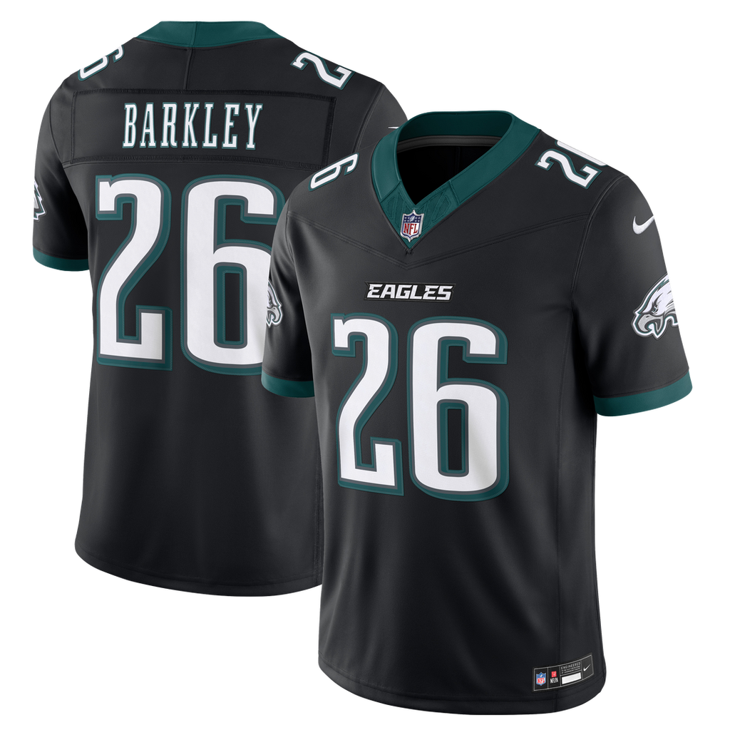 Men's Philadelphia Eagles Saquon Barkley Black Alternate Vapor F.U.S.E. Stitched